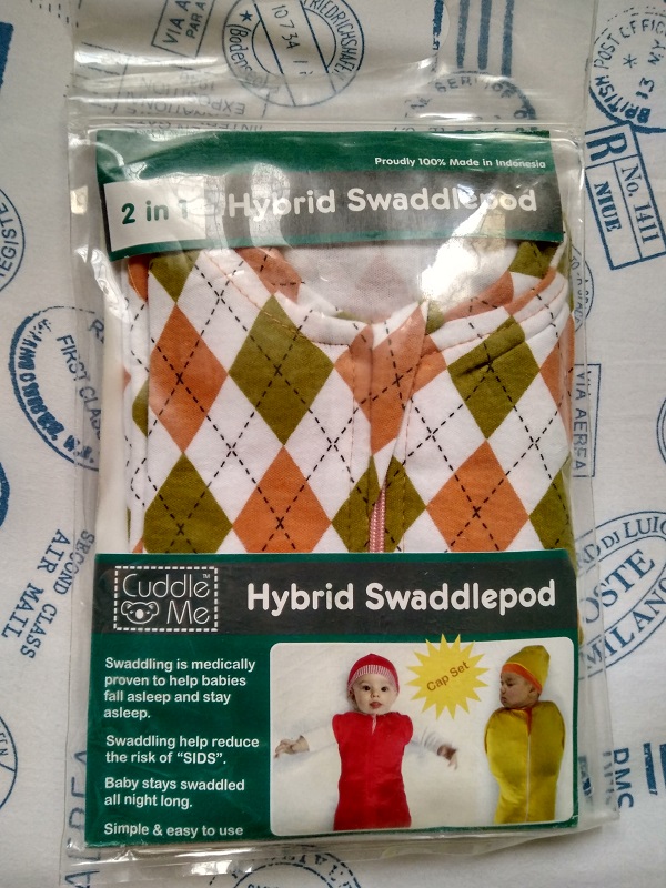 Hybrid Swaddlepod Cuddle Me - Diamond Orange Green