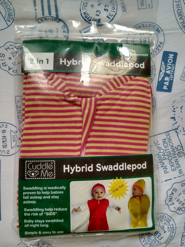 Hybrid Swaddlepod Cuddle Me - Stripe Pink Yellow
